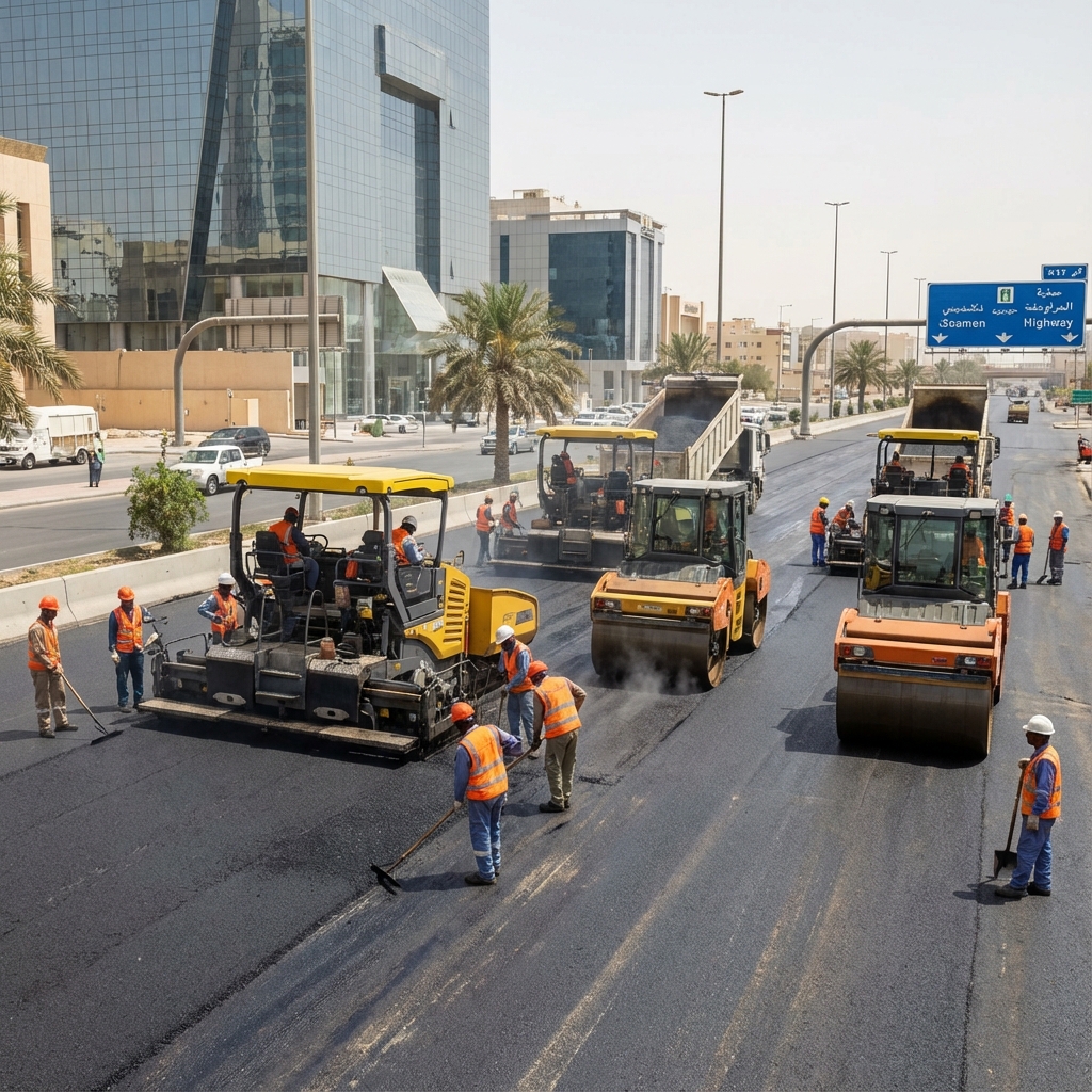  أعمال الأسفلت والطرق  الوسام العالمي 